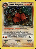 Dark Dugtrio 6/82 MP Rare Team Rocket Pokemon Unlimited Holo