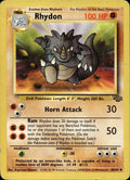 Rhydon 45/64 MP Uncommon Jungle Pokemon Unlimited