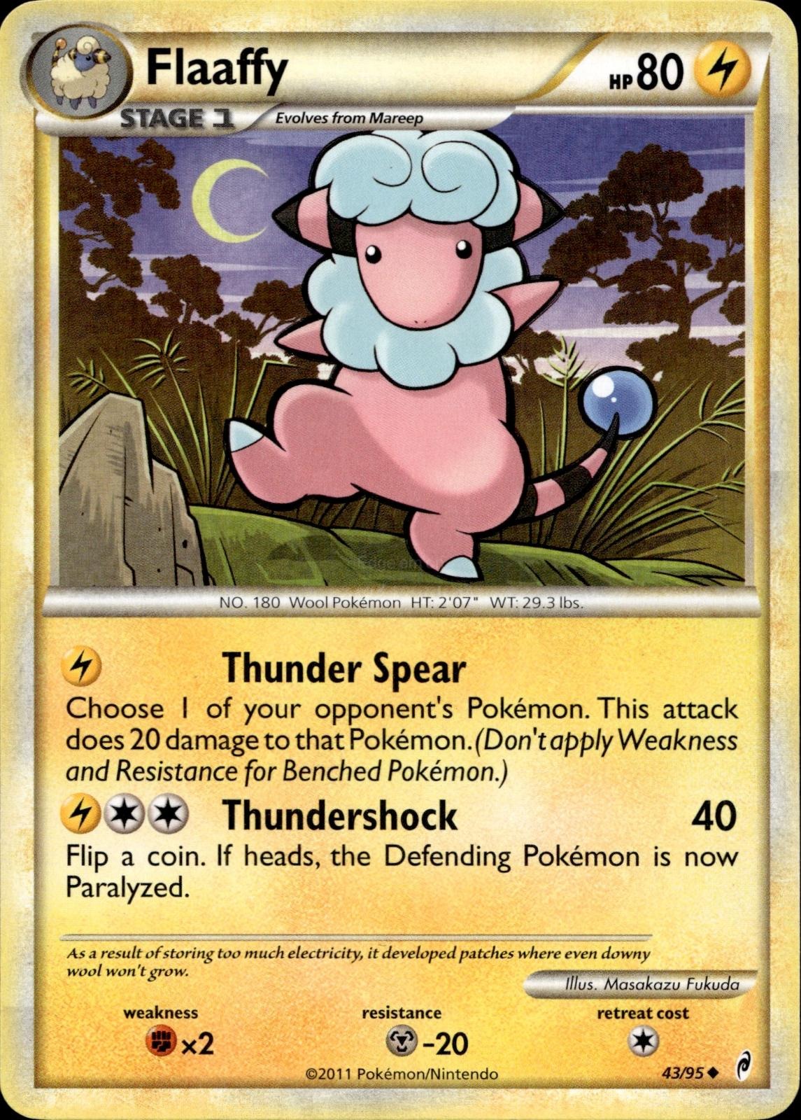 Flaaffy 43/95 HP Uncommon Call of Legends Pokemon