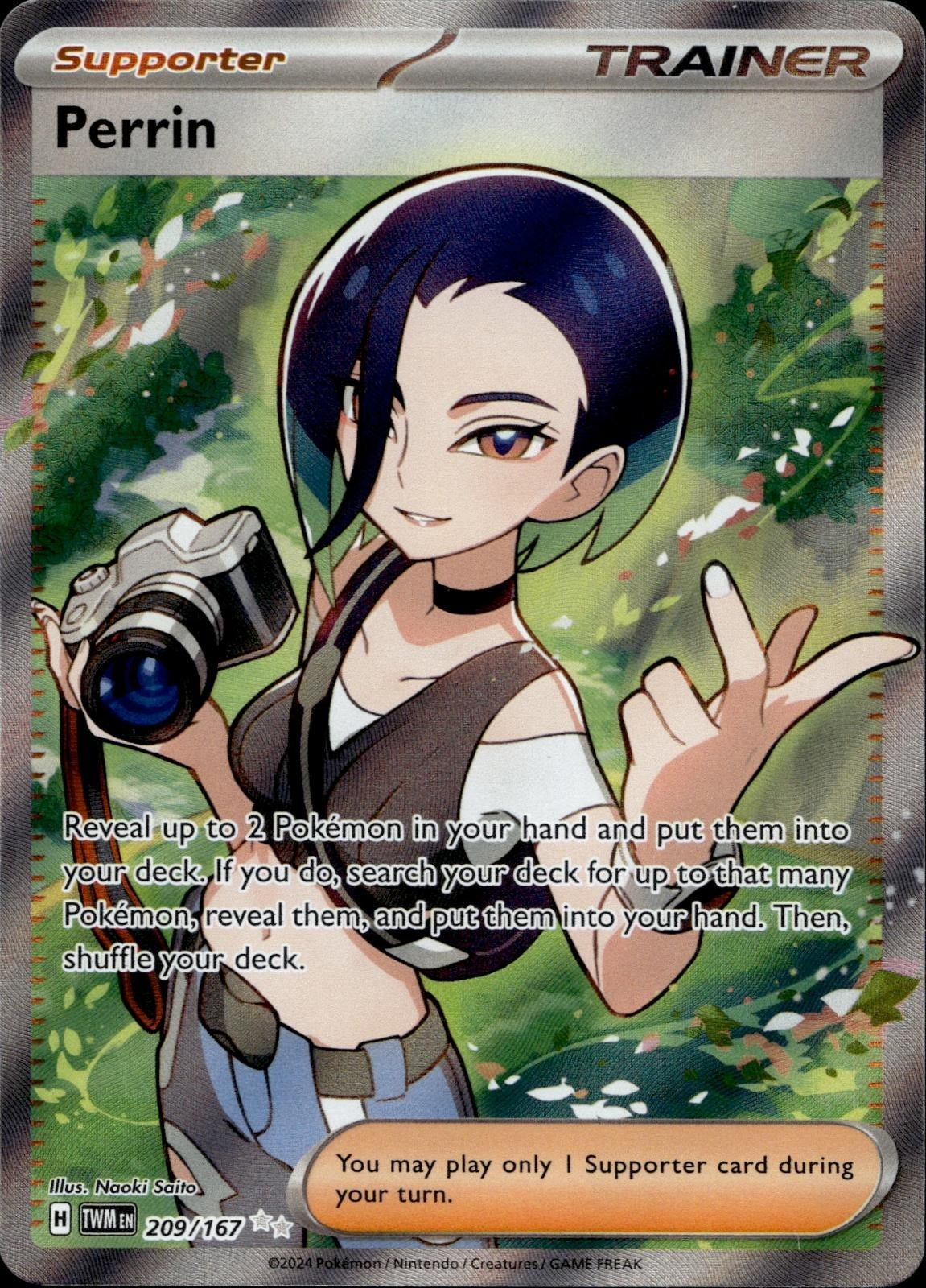 Perrin 209/167 NM/M Ultra Rare Twilight Masquerade Pokemon Holo