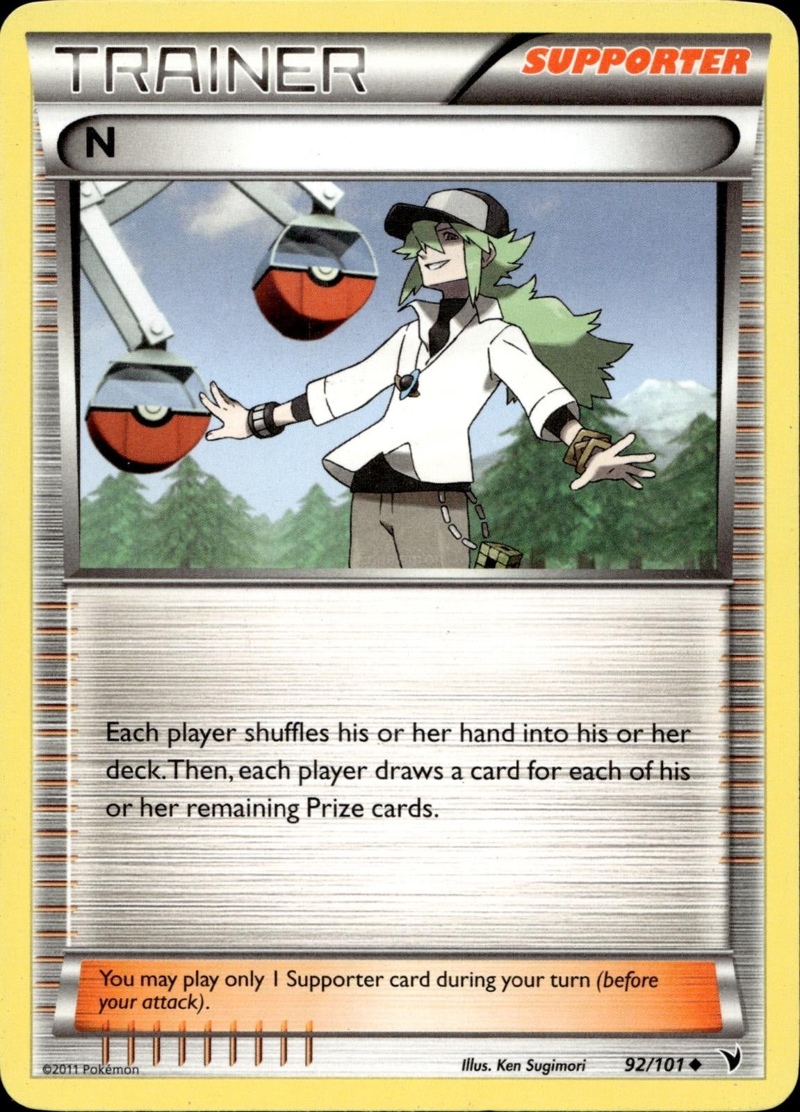 N 92/101 LP Uncommon Noble Victories Pokemon