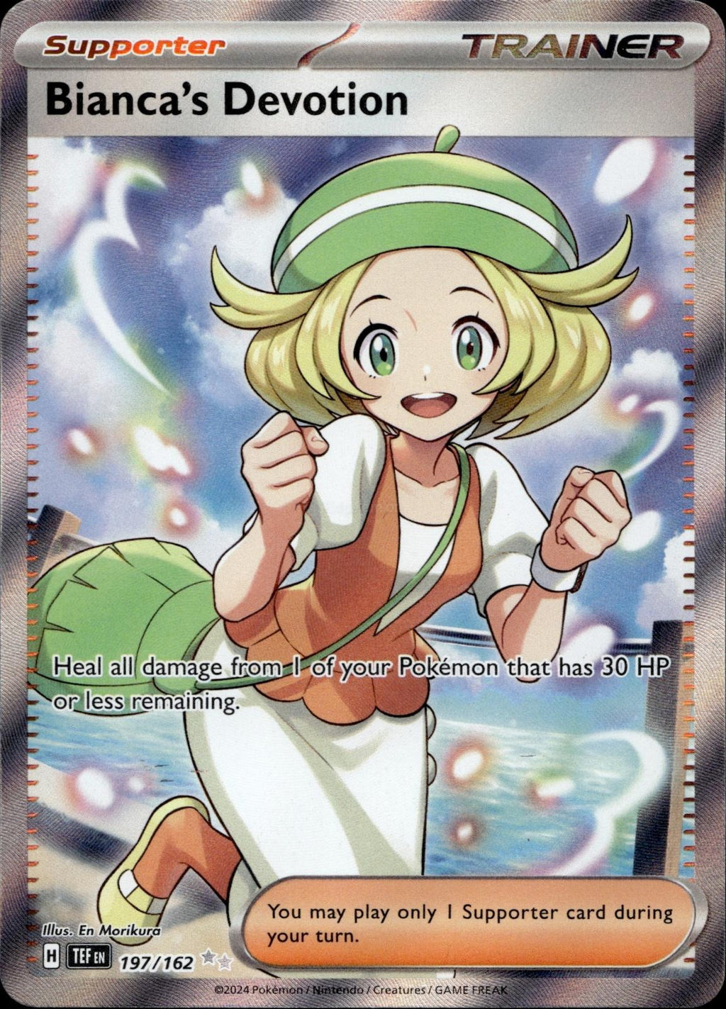 Bianca's Devotion 197/162 NM/M Ultra Rare Temporal Forces Pokemon Holo