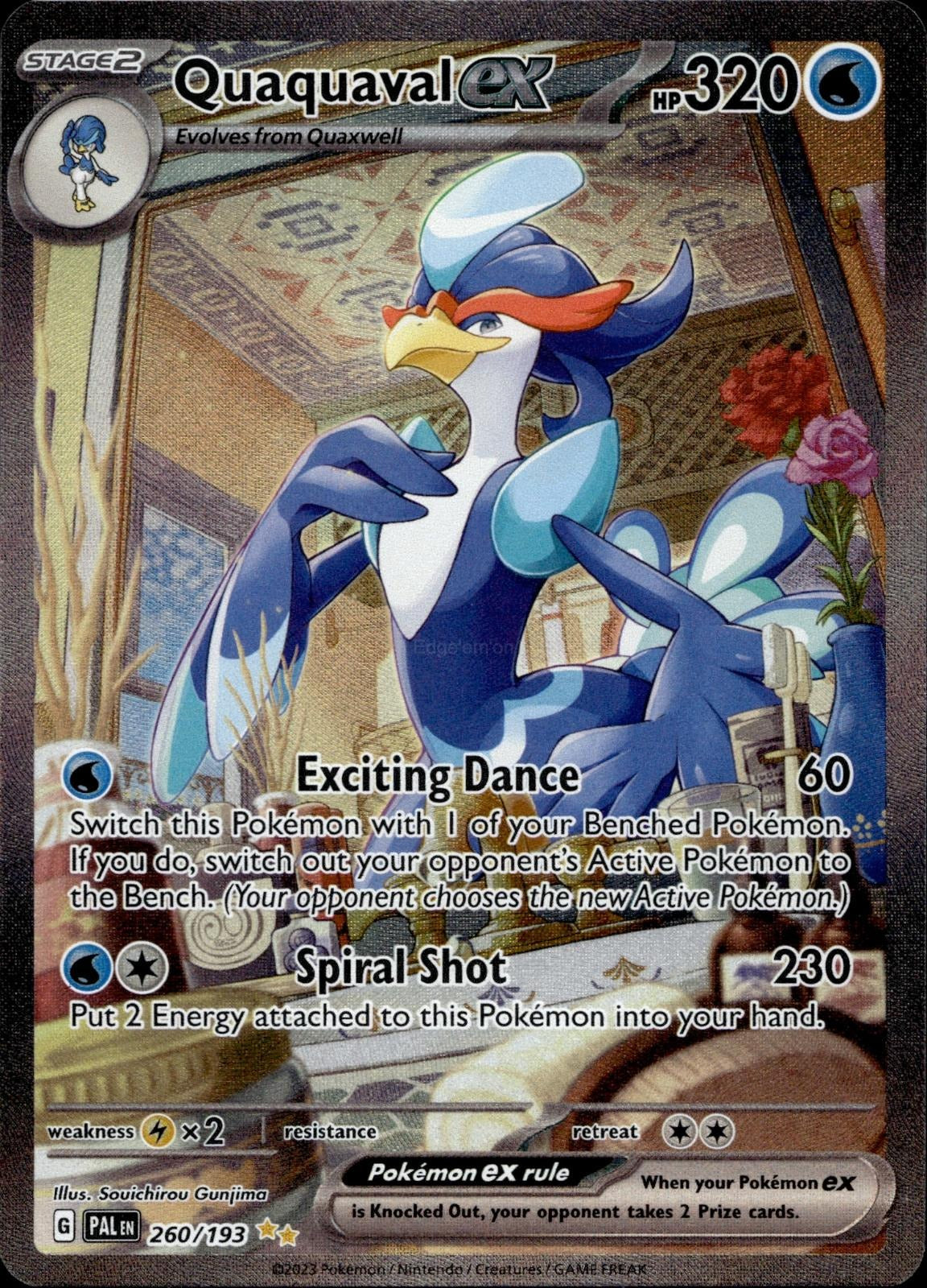 Quaquaval ex 260/193 NM/M Special Illustration Rare Paldea Evolved Pokemon Holo