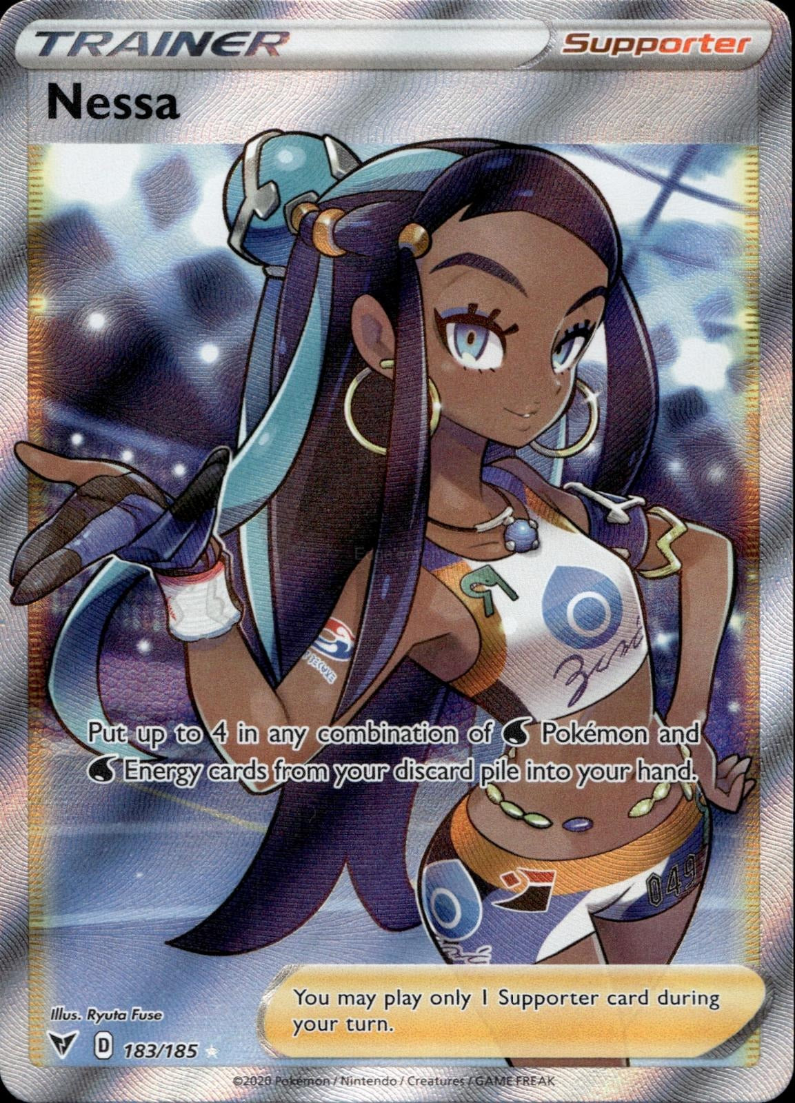 Nessa 183/185 NM/M Ultra Rare Vivid Voltage Pokemon Holo