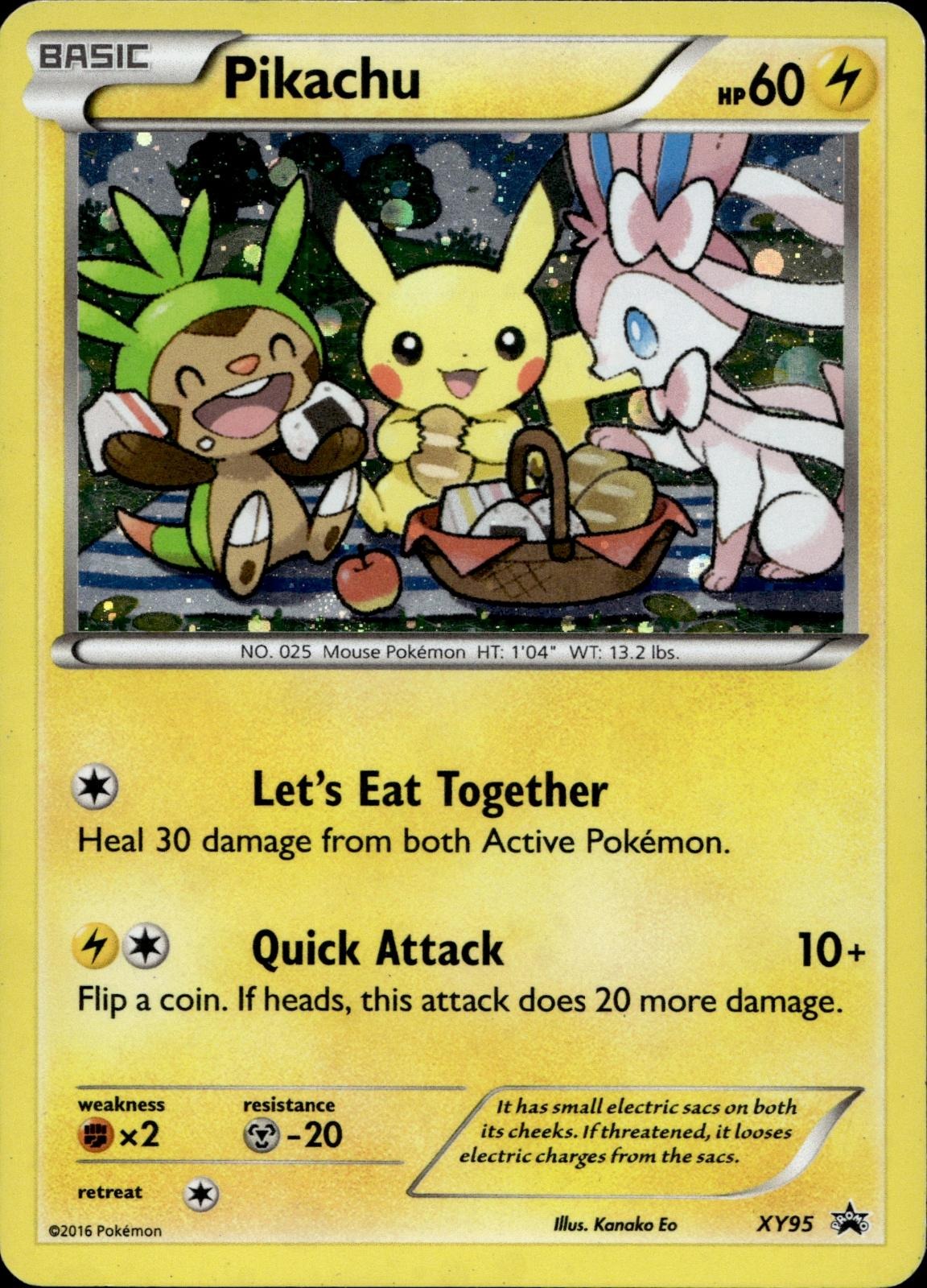 Pikachu XY95 LP Promo XY Promo Pokemon Holo