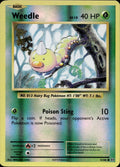 Weedle 5/108 MP Common Evolutions Pokemon Reverse Holo