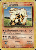 Arcanine 23/102 DMG Uncommon Base Set Unlimited Pokemon