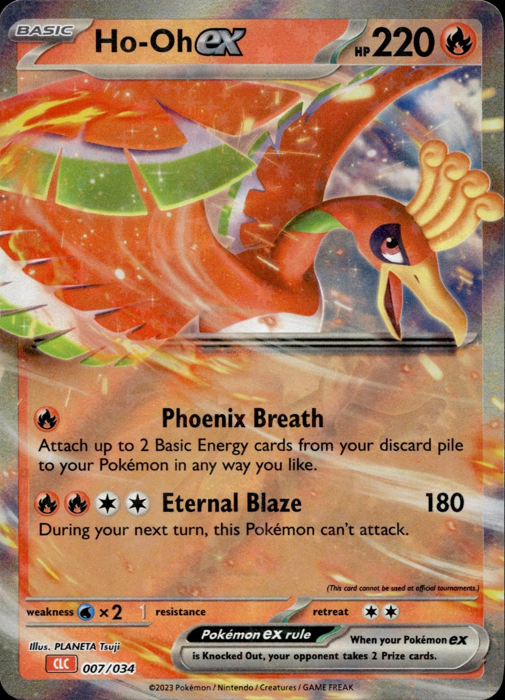 Ho-oh ex 007/034 NM/M Classic Collection Trading Card Game Classic Pokemon Holo
