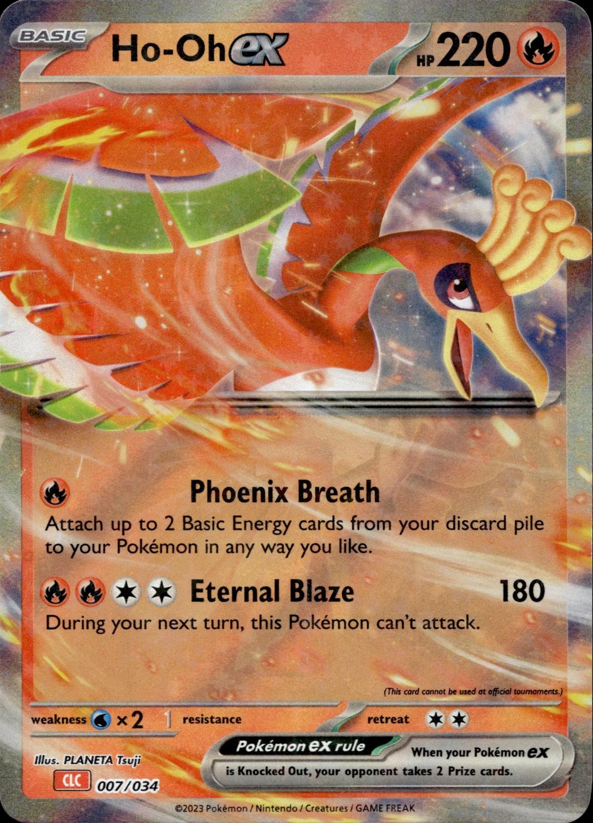Ho-oh ex 007/034 NM/M Classic Collection Trading Card Game Classic Pokemon Holo