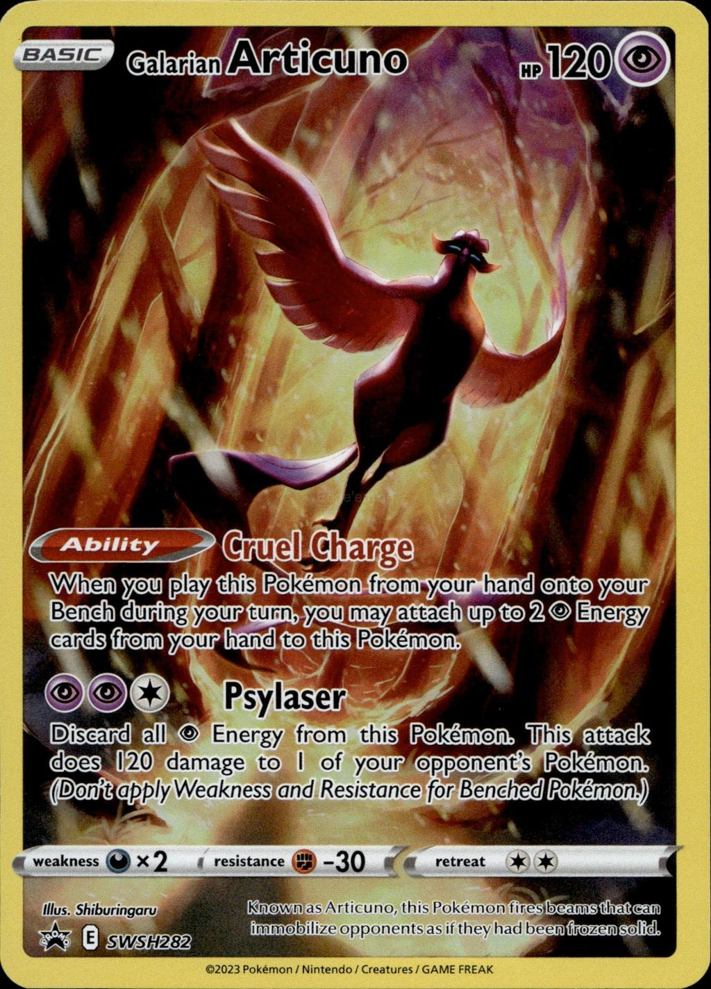 Galarian Articuno SWSH282 NM/M Promo Sword & Shield Promo Pokemon Holo