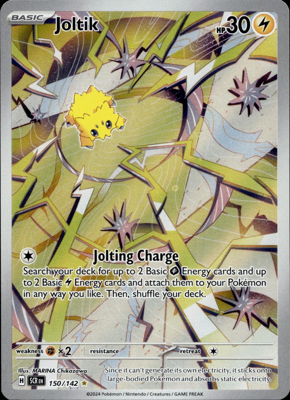 Joltik 150/142 NM/M Illustration Rare Stellar Crown Pokemon Holo