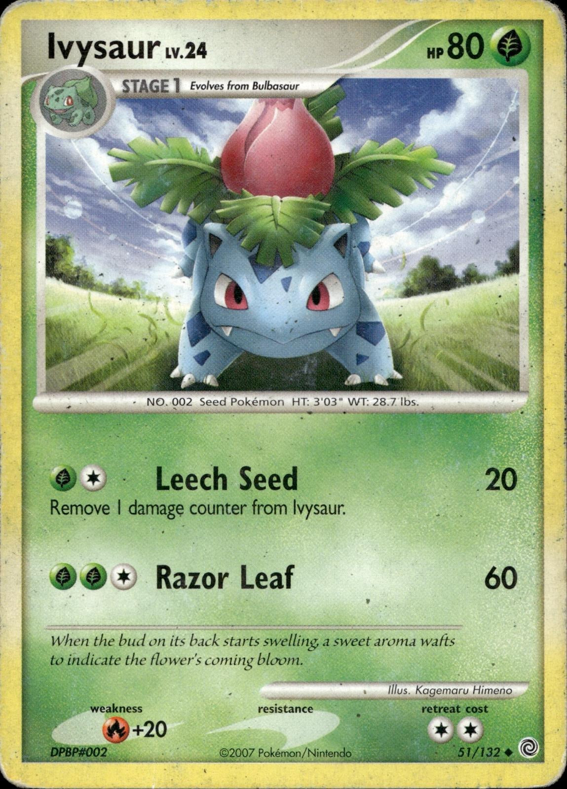 Ivysaur 51/132 HP Uncommon Secret Wonders Pokemon