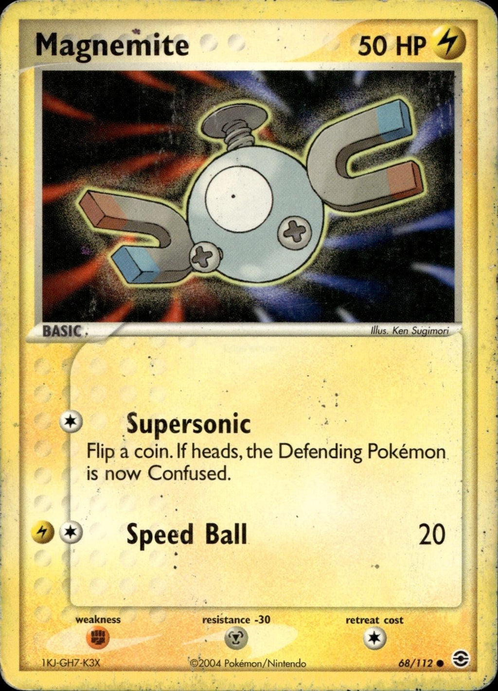 Magnemite 68/112 HP Common FireRed & LeafGreen Pokemon