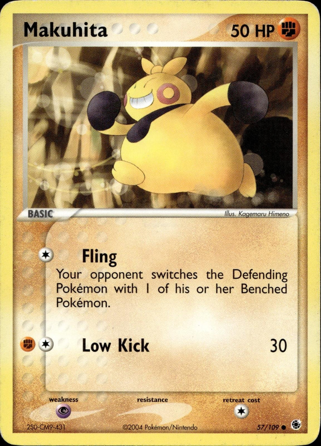 Makuhita 57/109 MP Common Ruby & Sapphire Pokemon