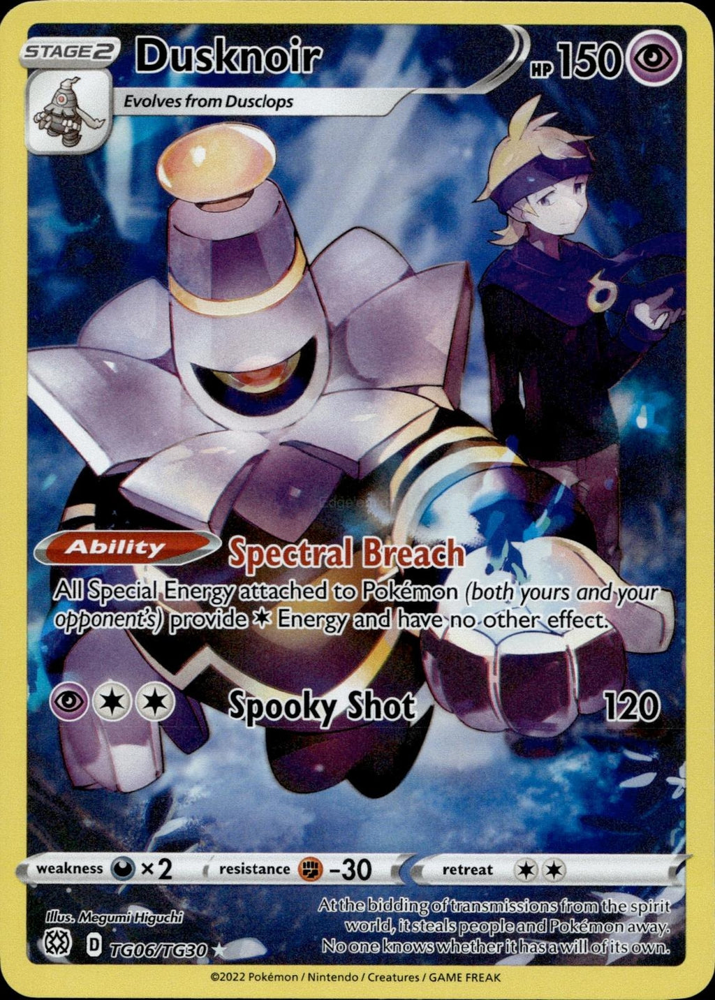 Dusknoir TG06/TG30 NM/M Brilliant Stars Trainer Gallery Pokemon Holo