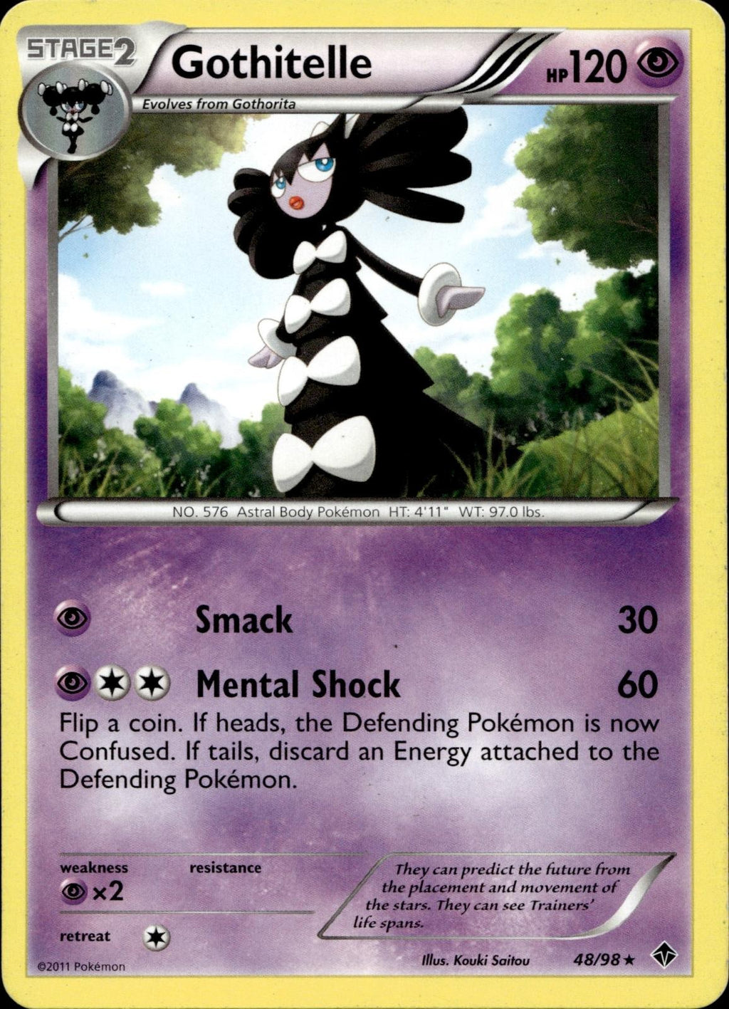 Gothitelle 48/98 NM/M Rare Emerging Powers Pokemon