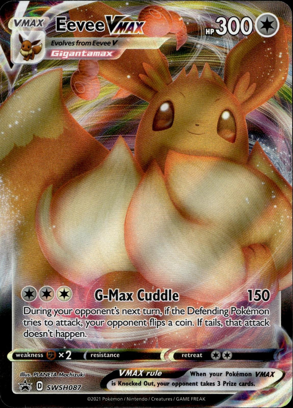 Eevee VMAX SWSH087 NM/M Promo Sword & Shield Promo Pokemon Holo