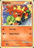 Magmar 52/95 HP Common HGSS Unleashed Pokemon