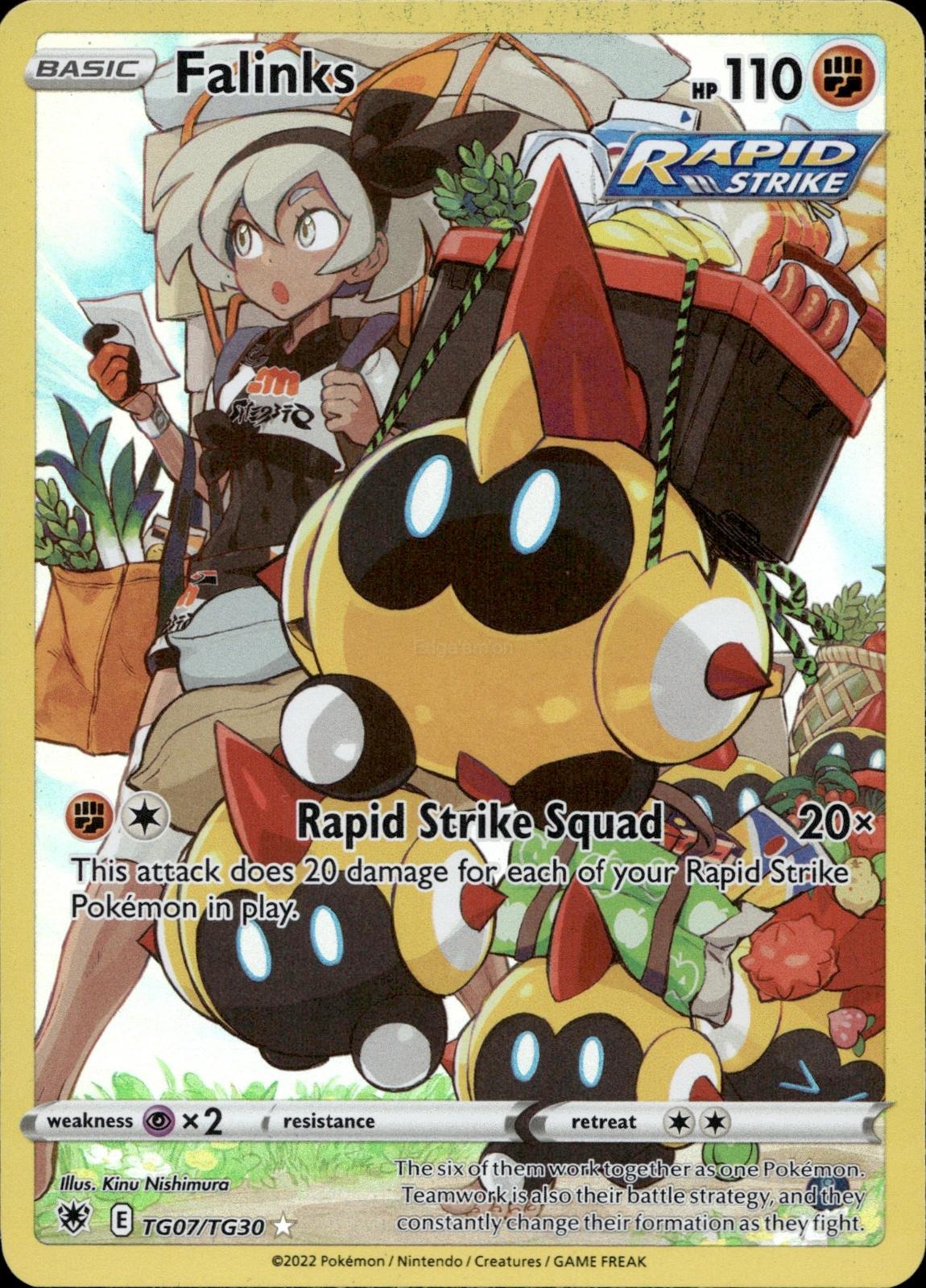 Falinks TG07/TG30 NM/M Astral Radiance Trainer Gallery Pokemon Holo