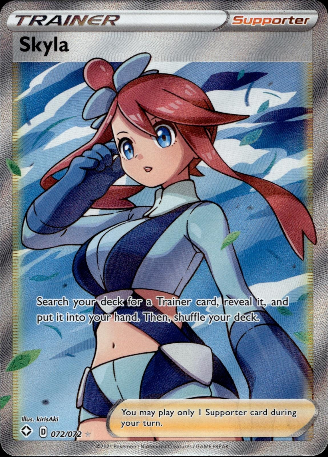 Skyla 072/072 NM/M Ultra Rare Shining Fates Pokemon Holo