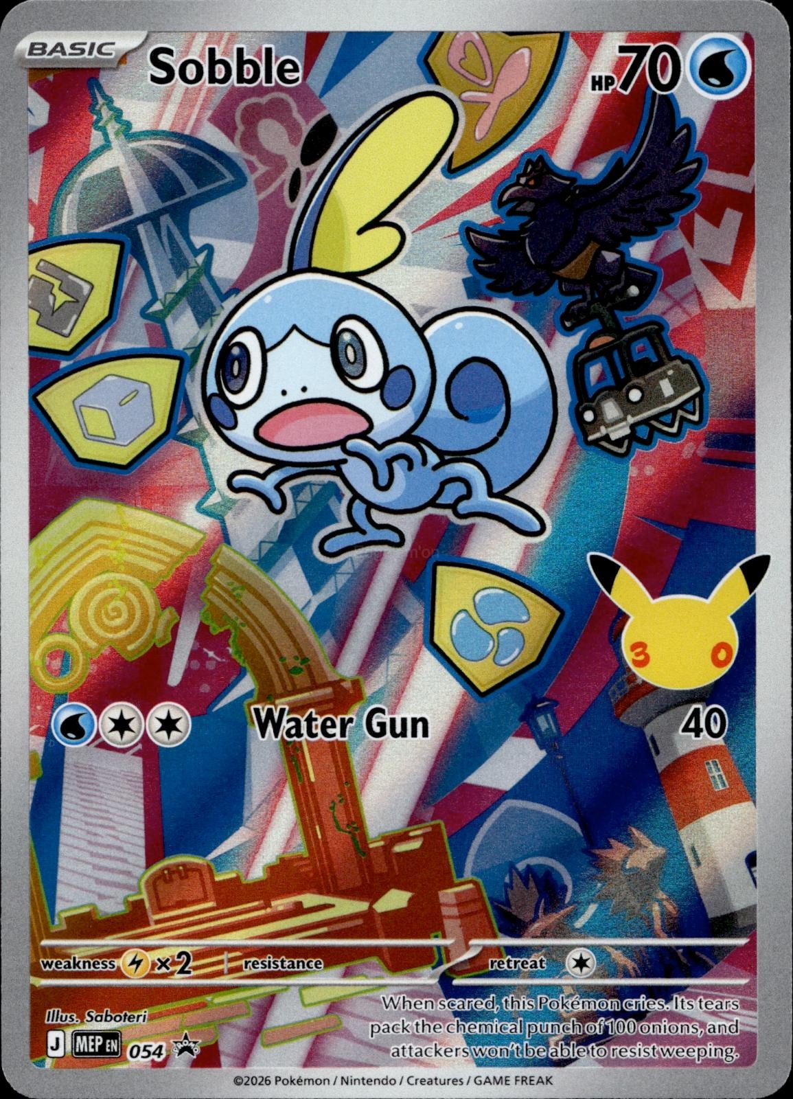 Sobble 054 NM/M Promo ME: Mega Evolution Promo Pokemon Holo