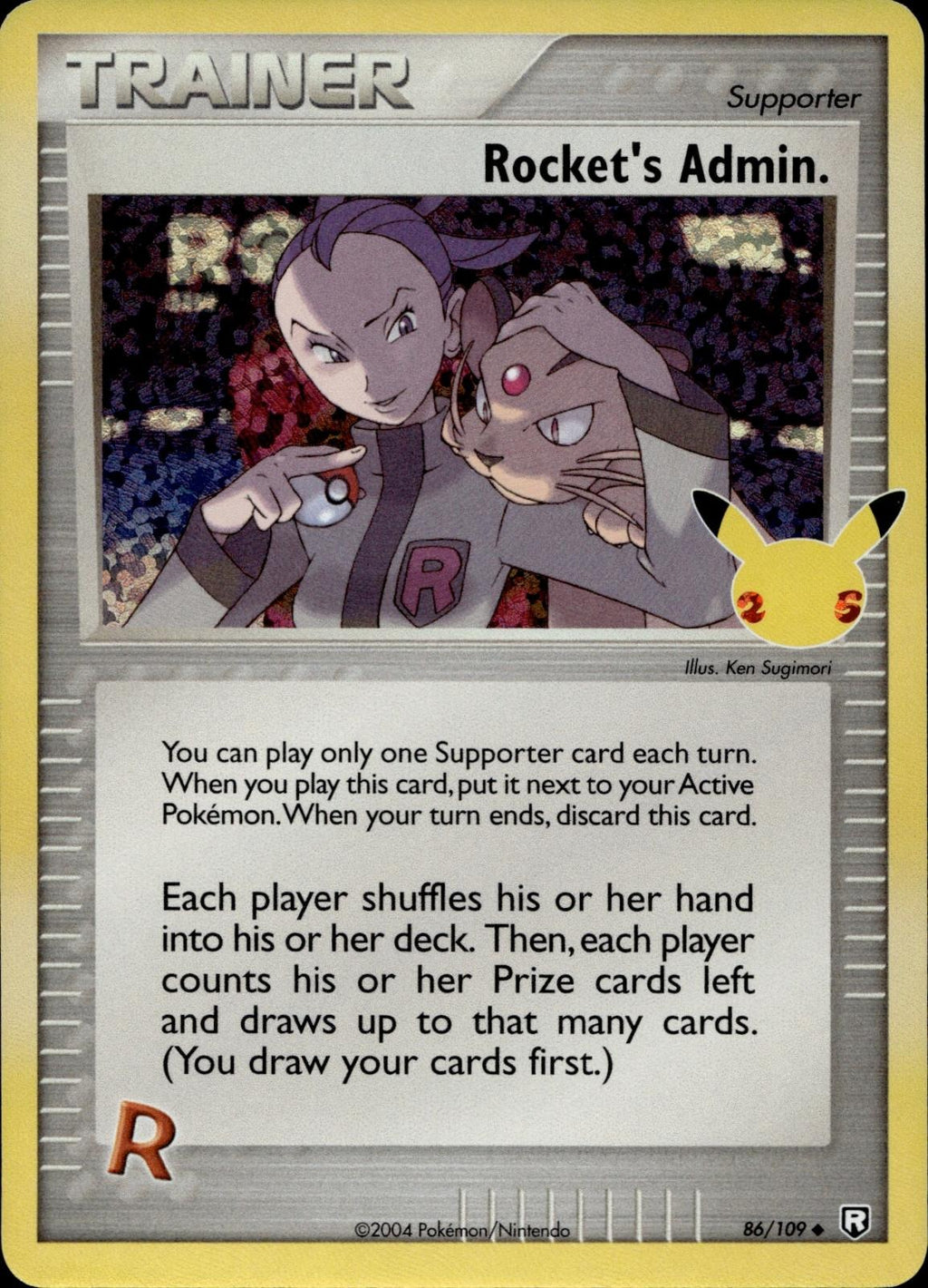 Rocket's Admin. 86/109 NM/M Celebrations: Classic Collection Pokemon Holo