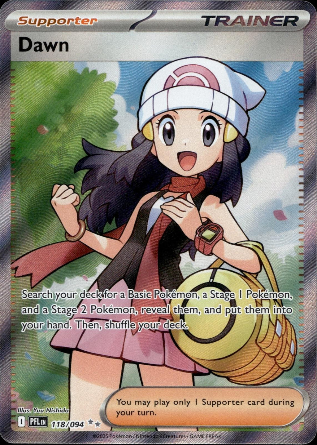 Dawn 118/094 NM/M Ultra Rare Phantasmal Flames Pokemon Holo