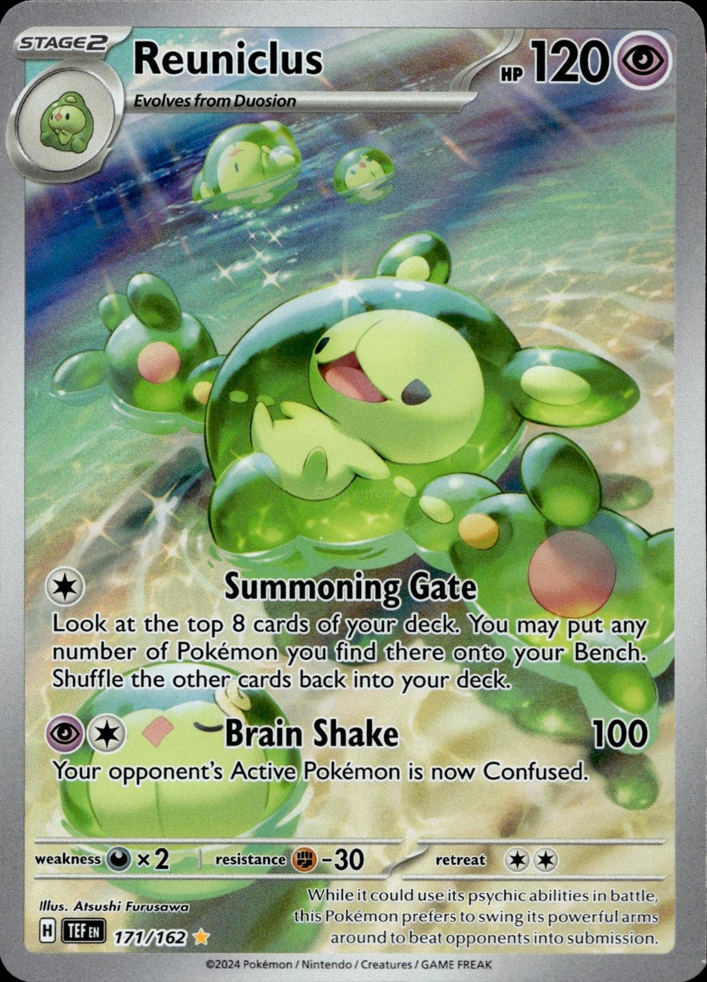 Reuniclus 171/162 NM/M Illustration Rare Temporal Forces Pokemon Holo