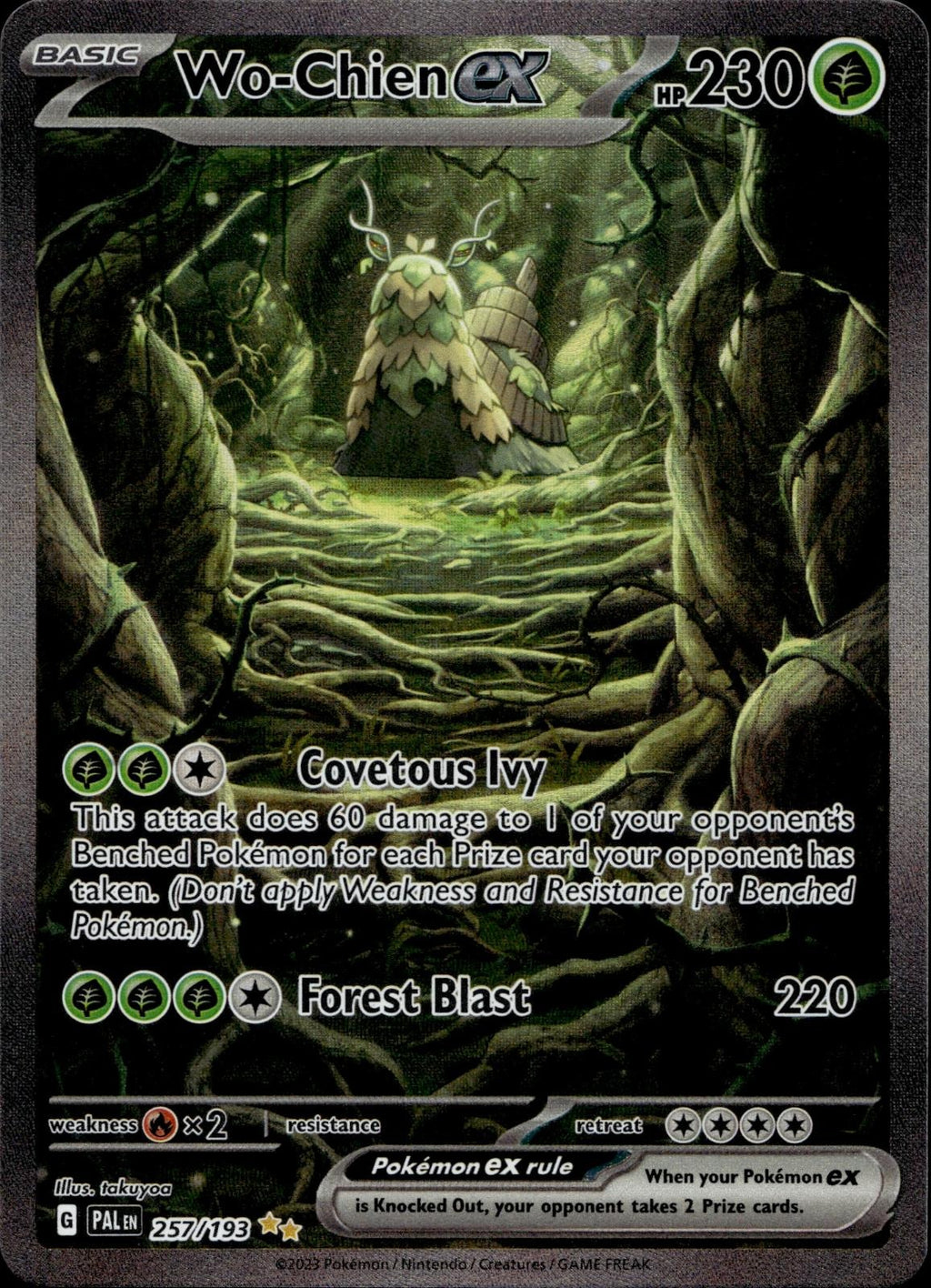 Wo-Chien ex 257/193 NM/M Special Illustration Rare Paldea Evolved Pokemon Holo