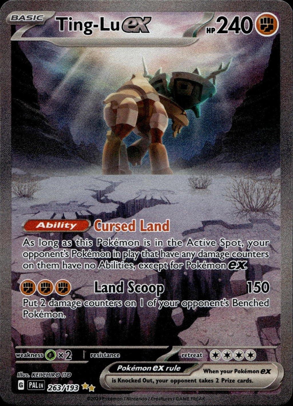 Ting-Lu ex 263/193 NM/M Special Illustration Rare Paldea Evolved Pokemon Holo