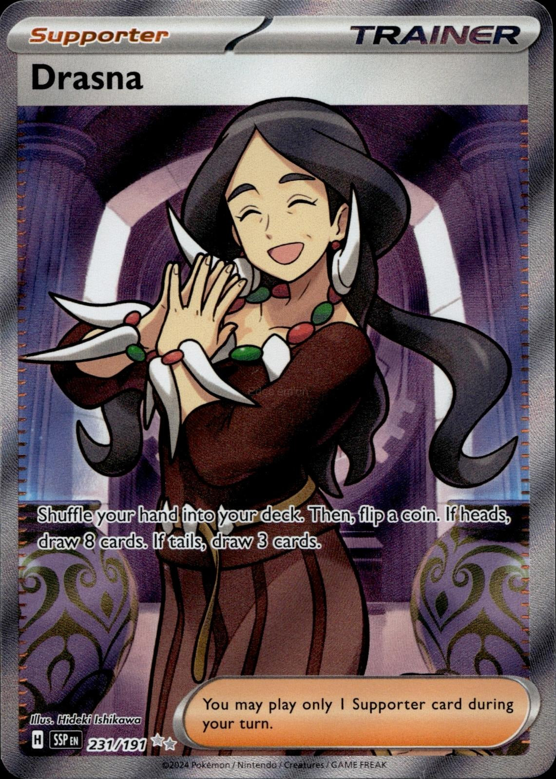 Drasna 231/191 NM/M Ultra Rare Surging Sparks Pokemon Holo