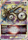 Unown VSTAR 066/195 NM/M VSTAR Rare Silver Tempest Pokemon Holo