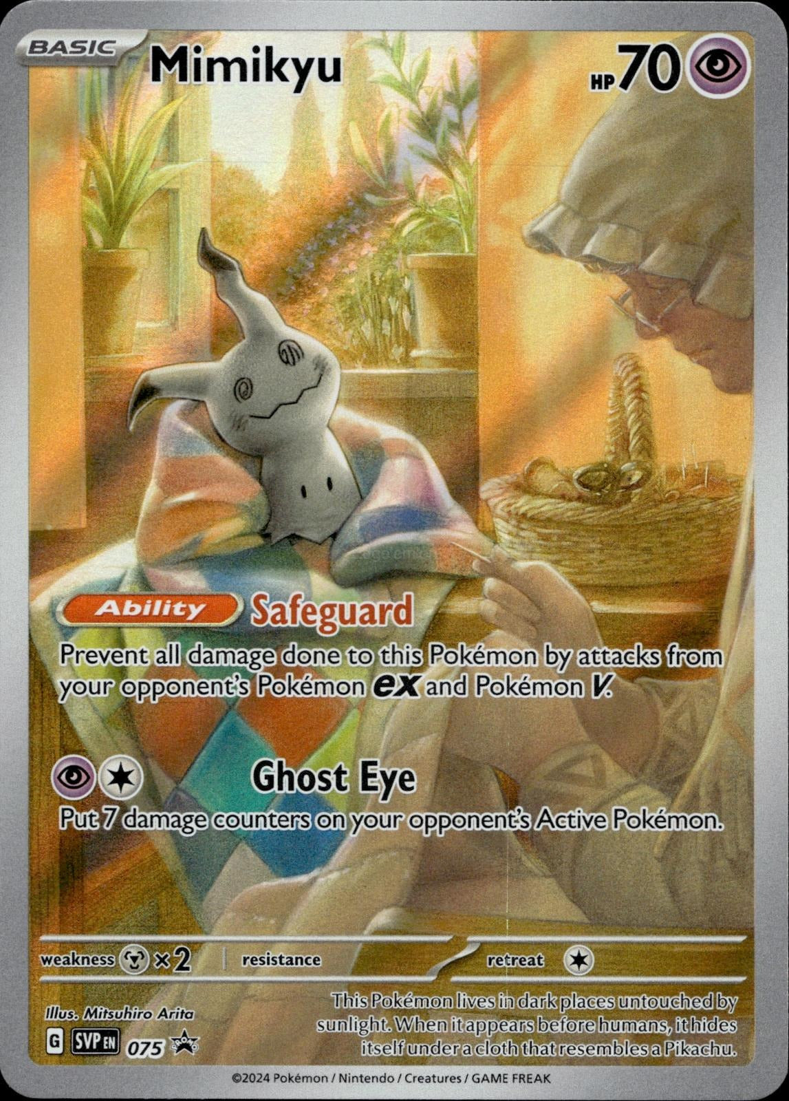 Mimikyu 075 NM/M Promo Scarlet & Violet Promo Pokemon Holo