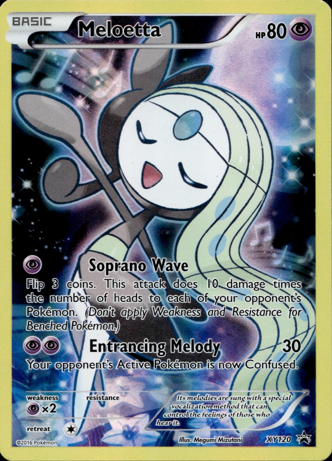 Meloetta XY120 NM/M Promo XY Promo Pokemon Holo
