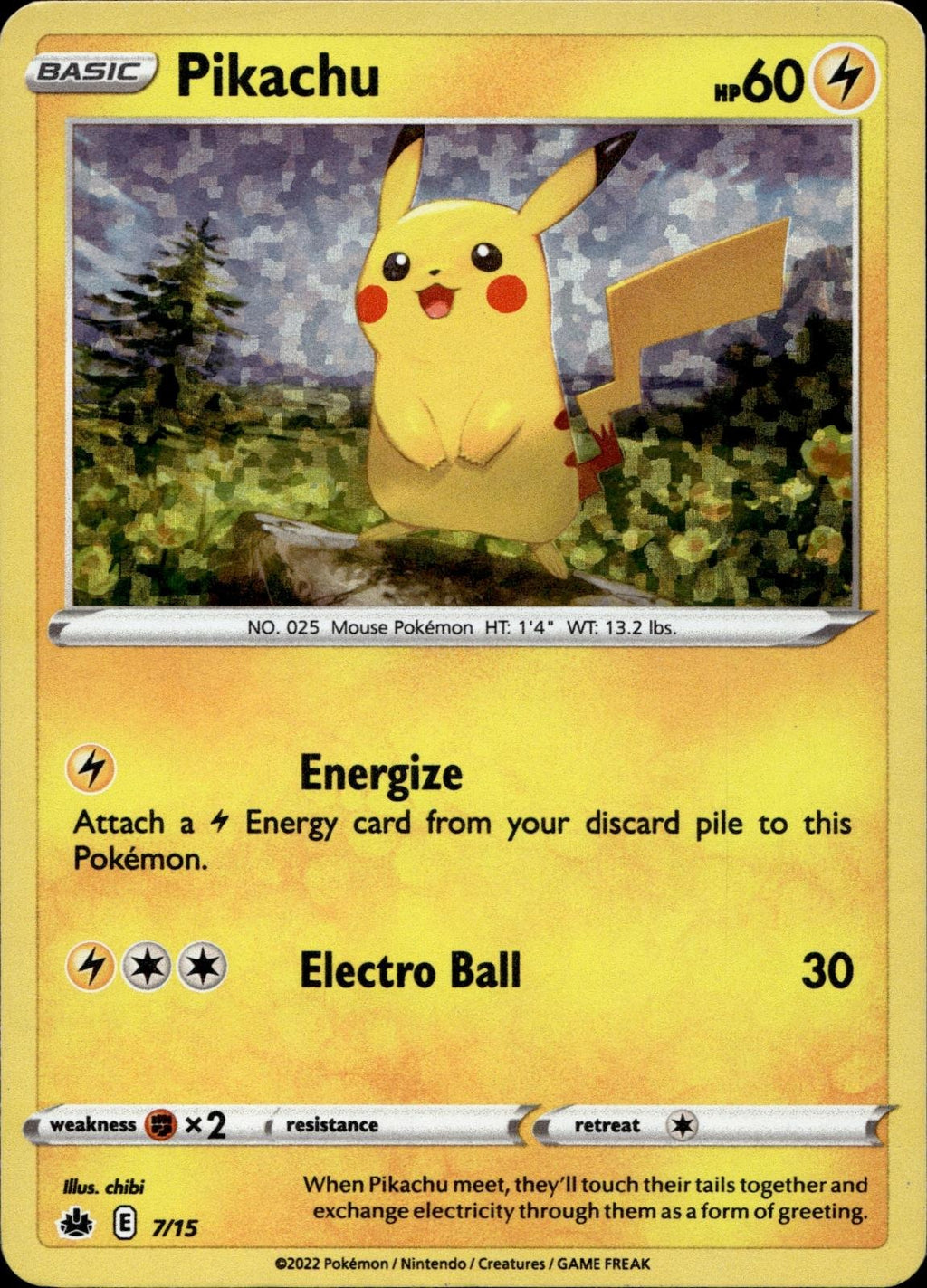 Pikachu 007/015 NM/M Promo McDonald's Promos 2022 Pokemon Holo