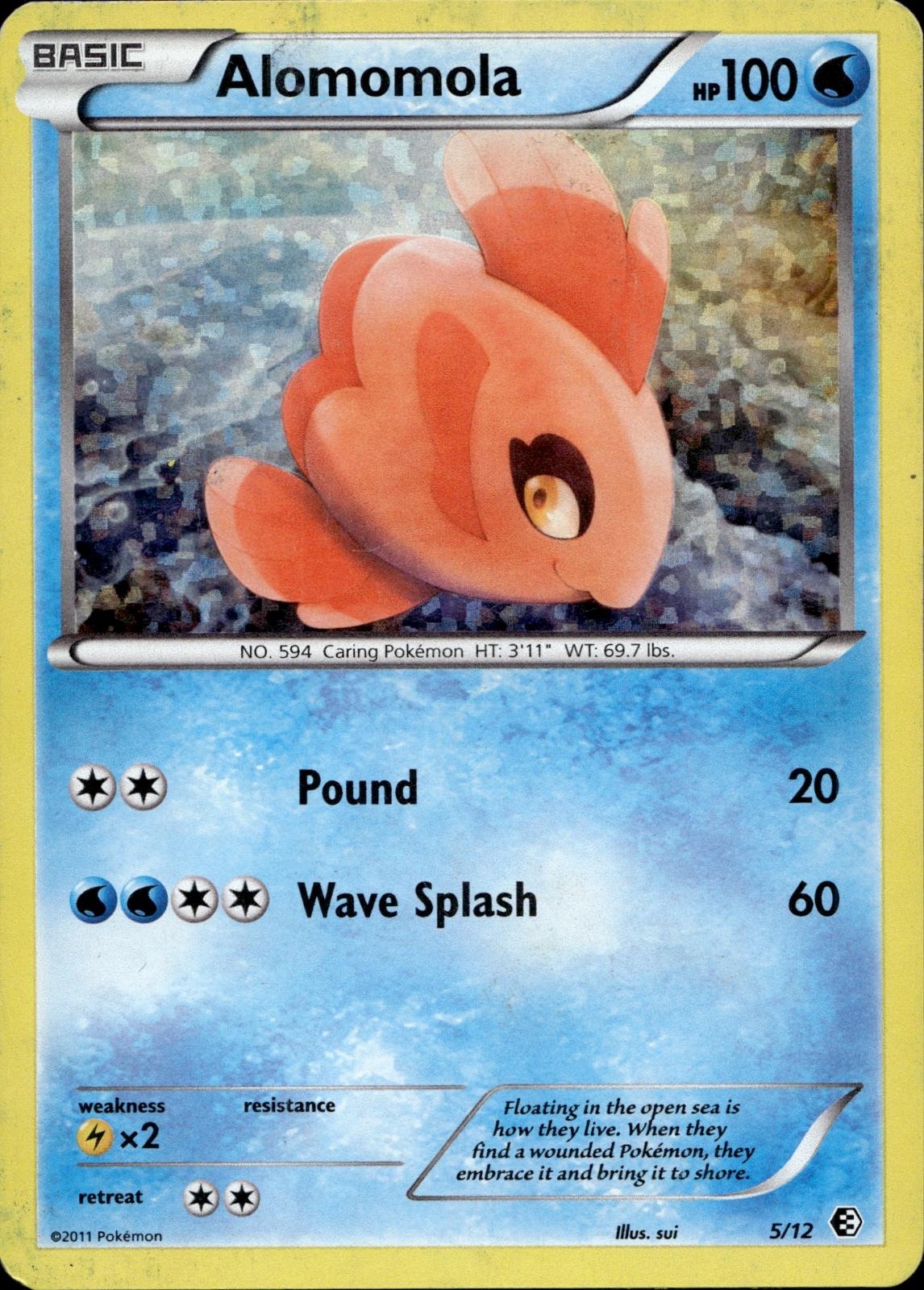 Alomomola 005/012 HP Promo McDonald's Promos 2011 Pokemon Holo