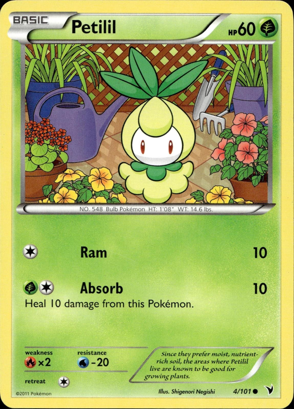 Petilil 4/101 HP Common Noble Victories Pokemon