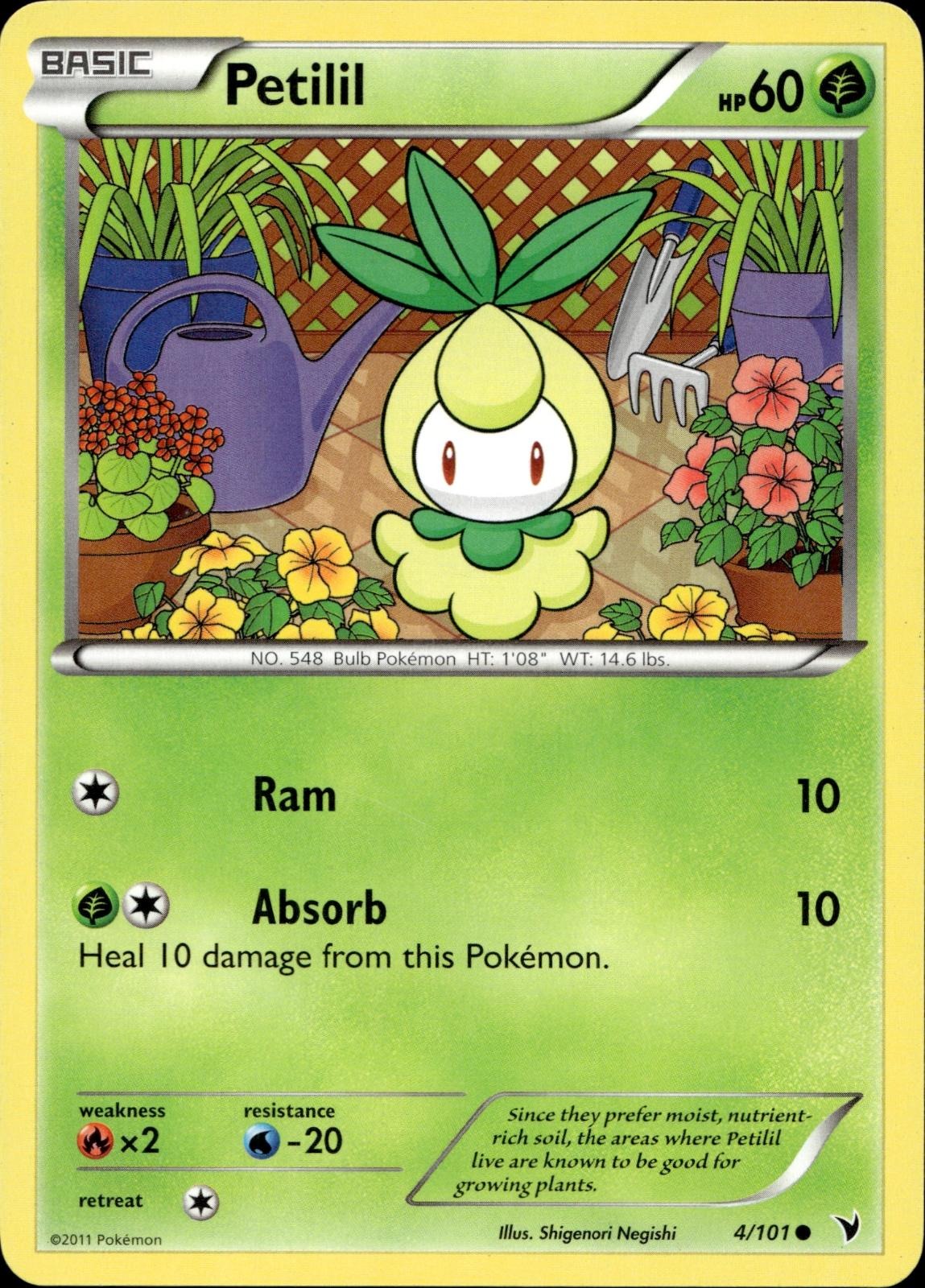 Petilil 4/101 HP Common Noble Victories Pokemon