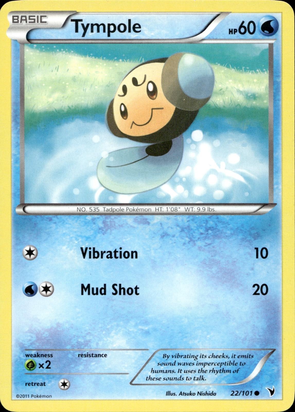 Tympole 22/101 HP Common Noble Victories Pokemon