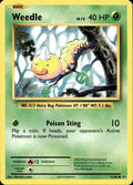 Weedle 5/108 MP Common Evolutions Pokemon