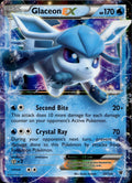 Glaceon EX 20/124 LP EX Rare Fates Collide Pokemon Holo