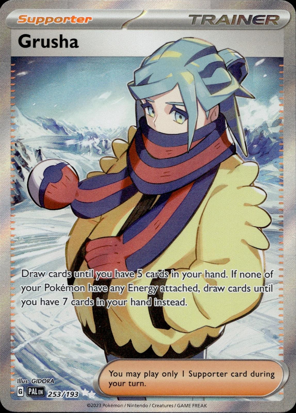 Grusha 253/193 NM/M Ultra Rare Paldea Evolved Pokemon Holo