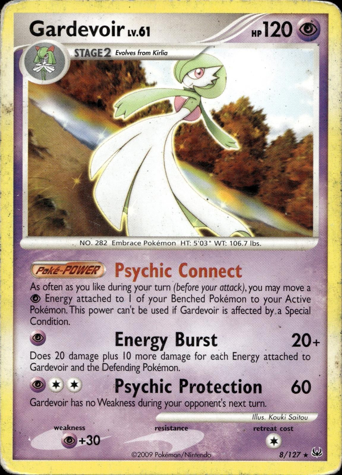Gardevoir (DPPt Platinum) 8/127 HP Rare Deck Exclusives Pokemon
