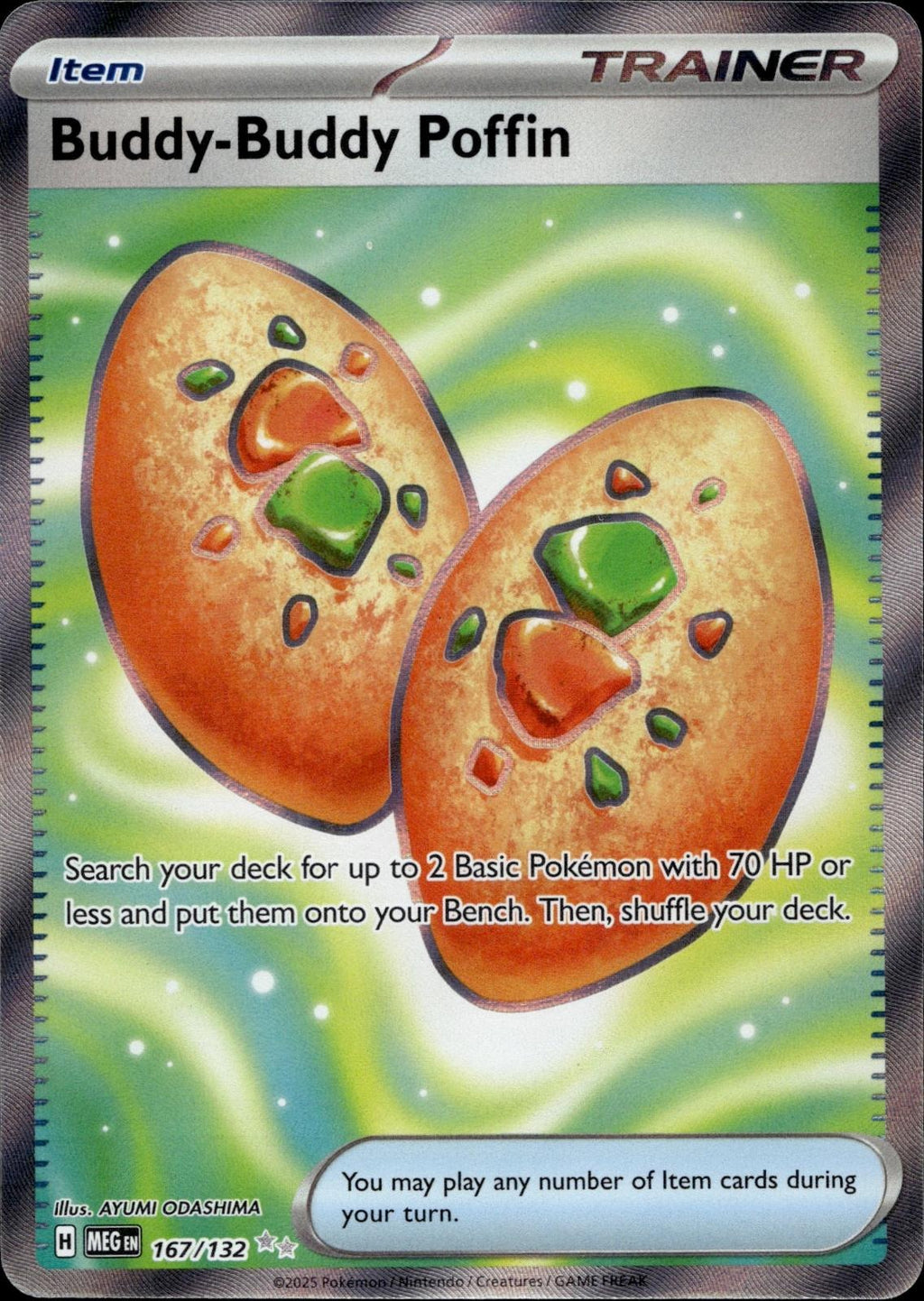 Buddy-Buddy Poffin 167/132 NM/M Ultra Rare Mega Evolution Pokemon Holo