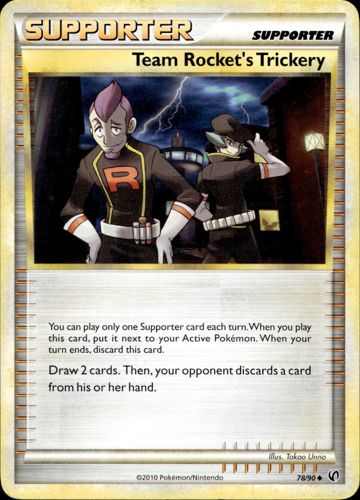 Team Rocket's Trickery 78/90 HP Uncommon HGSS Undaunted Pokemon