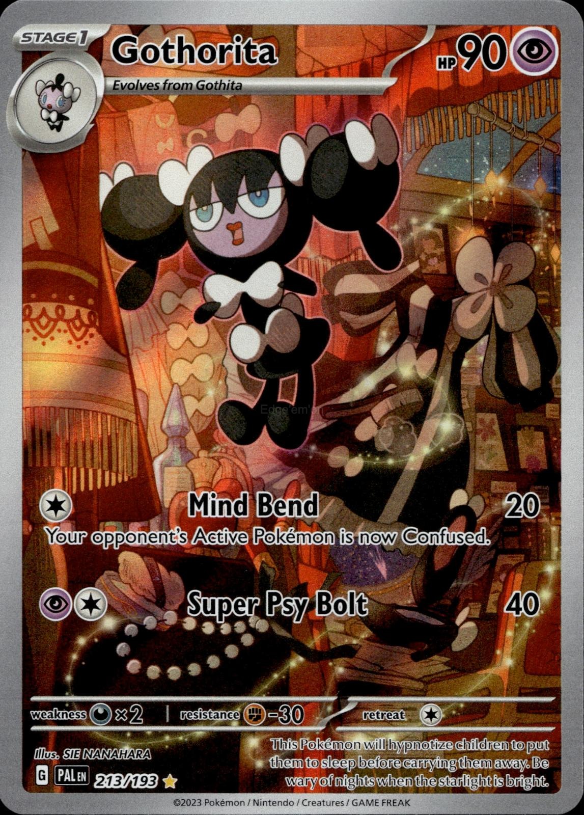 Gothorita 213/193 NM/M Illustration Rare Paldea Evolved Pokemon Holo