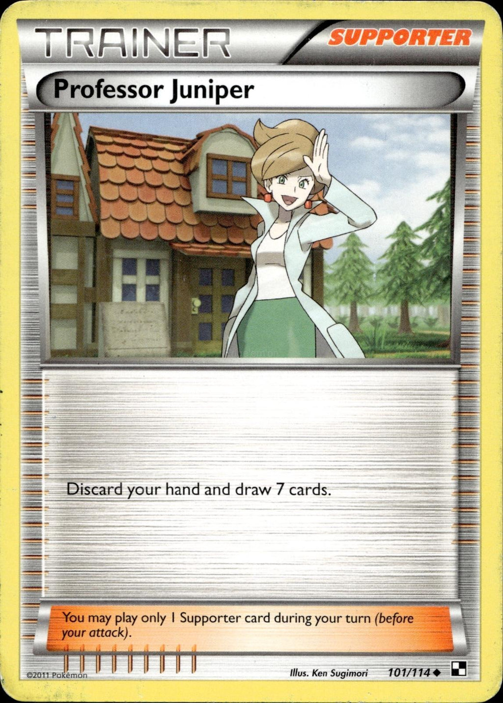 Professor Juniper 101/114 HP Uncommon Black & White Pokemon