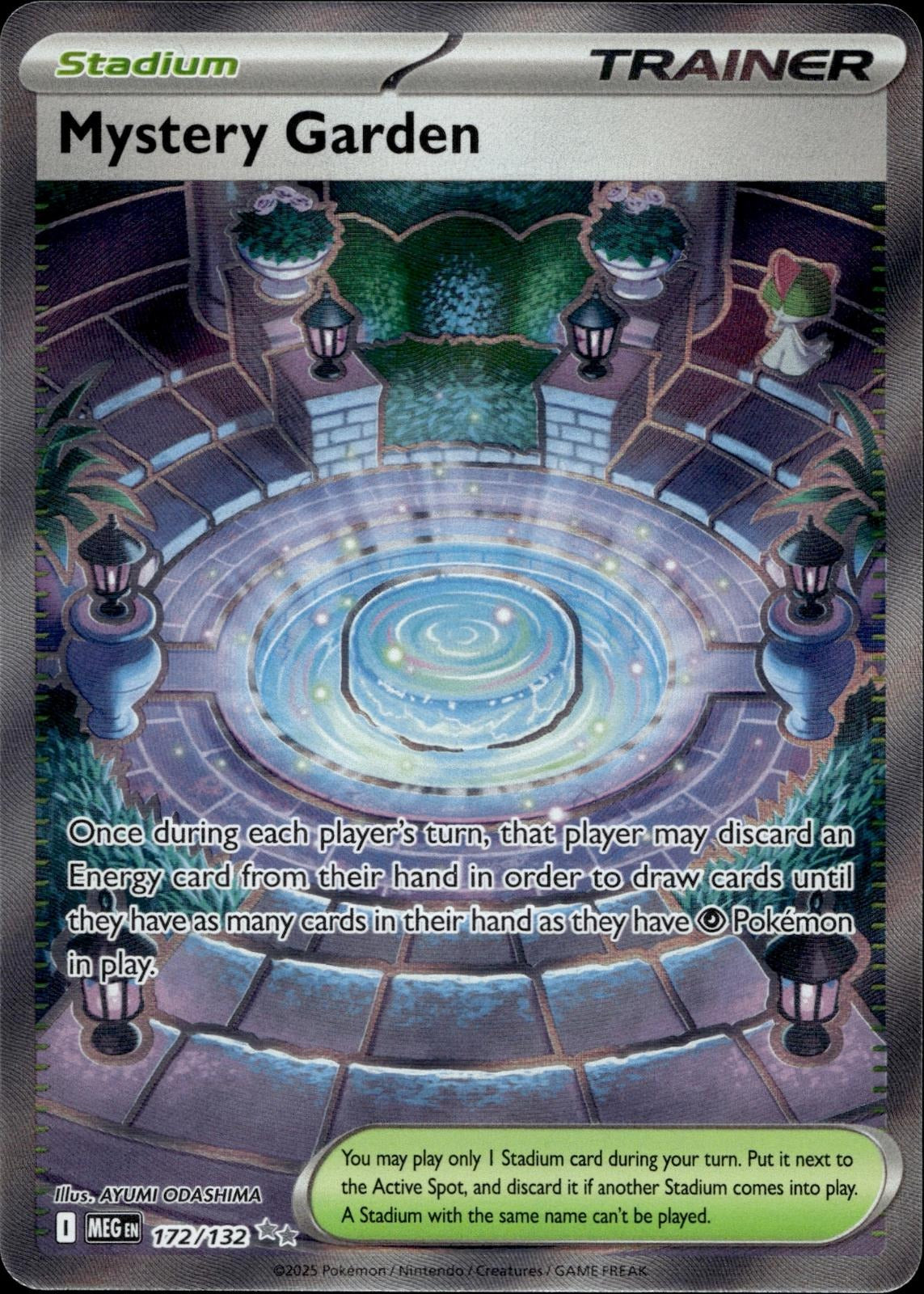 Mystery Garden 172/132 NM/M Ultra Rare Mega Evolution Pokemon Holo