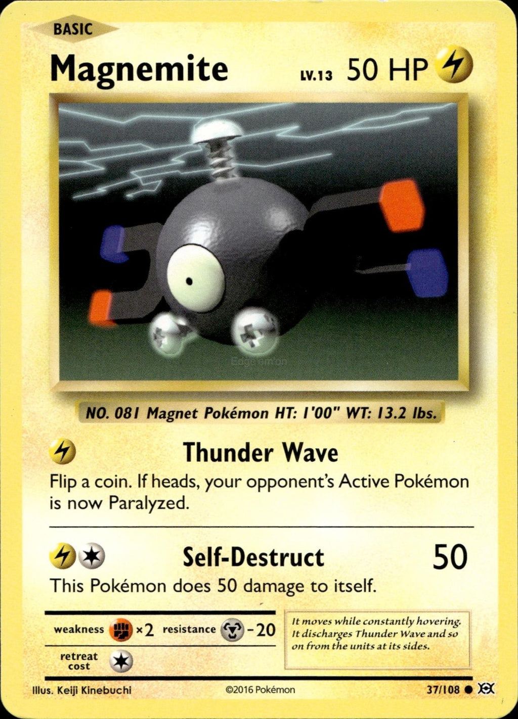 Magnemite 37/108 MP Common Evolutions Pokemon