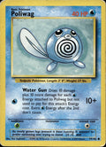 Poliwag 59/102 MP Common Base Set Unlimited Pokemon